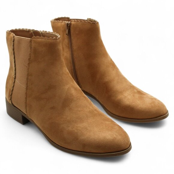 Daxi Womens Microsuede Booties Ankle Boots - Picture 1 of 8